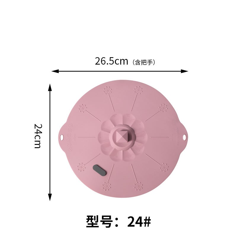 New Internet Red Silicone Sealed Fresh-Keeping Lid Pot Lid Cup Lid Bowl Lid Dust-Proof Lid Basin Lid With Vent Hole Live Broadcast - Image 1